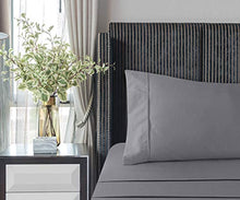 Carica l'immagine nel visualizzatore di Gallery, Utopia Bedding - Set Lenzuola Letto - Spazzolata Matrimoniale, Grigio - Ilgrandebazar