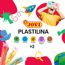 Carica l'immagine nel visualizzatore di Gallery, Jovi - PLASTILINA, Pasta da modellare a base vegetale, 10 x 50 grammi, Multicolore, Colori vivaci e grande plasticità, Senza glutine, Ideale per bambini a partire dai 2 anni (70/10S)