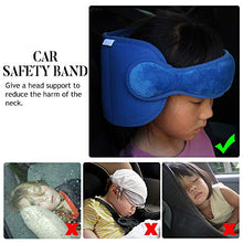 Carica l&#39;immagine nel visualizzatore di Gallery, FREESOO Fascia Testa Seggiolino Auto, Supporto Auto Bambini Blu