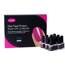 Carica l&#39;immagine nel visualizzatore di Gallery, Clavuz Smalto Semipermanente Gel Soak off UV LED Ricostruzione Kit 002 Rosso - Ilgrandebazar
