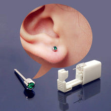 Carica l&#39;immagine nel visualizzatore di Gallery, 6 pistole usa e getta per piercing all&#39;orecchio, con orecchini, indolore, per ragazze, donne e uomini
