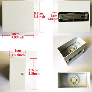 6W LED Lampada da Parete Applique in Alluminio a Stile Moderno,... - Ilgrandebazar