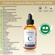 Carica l&#39;immagine nel visualizzatore di Gallery, 60ml. Bio Siero Vitamina C/E ed Acido Ialuronico Puro al 100%. Biologico, Vegano, Antirughe, Antimacchie, Antietá e Illuminante. Siero Viso Collo e Contorno Occhi. Anche per Dermaroller. Made in Italy
