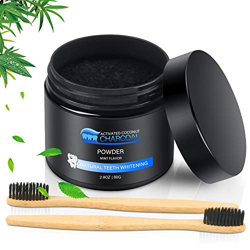 Sbiancamento Denti, Carbone Attivo Sbiancante per Denti 100% Naturale &...