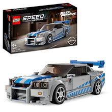 Carica l'immagine nel visualizzatore di Gallery, LEGO 76917 Speed Champions 2 Fast 2 Furious Nissan Skyline GT-R (R34) Macchina Giocattolo, Modellino Auto da Collezione 2023 con Minifigure, Giochi per Bambini