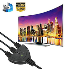 Carica l&#39;immagine nel visualizzatore di Gallery, HDMI Switch | GANA Placcato Oro Splitter Cavo | Switcher | 3 in 1...