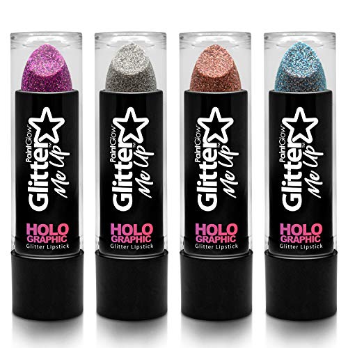 Glitter Me Up! Olografico glitter lipstick 4.5g da (4 pacchetti) di lunga...