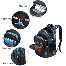 Carica l'immagine nel visualizzatore di Gallery, GUIVITU Zaino Scuola Elementare Zaini per Ragazzi Adolescenti Cartella Scuola Casual Borse Studenti Della Zainetto Bambini Set Scolastico Oxford Impermeabile Backpack(blu)