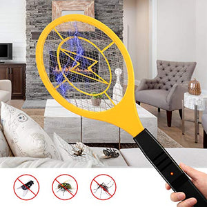 Qcoqce Racchetta Zanzare Elettrica, Paletta Mosche Efficiente per Uso...