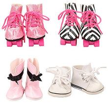 Carica l&#39;immagine nel visualizzatore di Gallery, Miunana 5 PCS Scarpe + 2 Cazle per 42 - 46 CM (16 - 18 Pollici) Bambola... - Ilgrandebazar