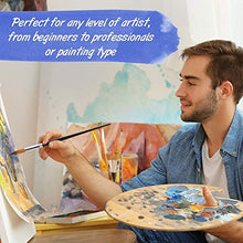 Carica l&#39;immagine nel visualizzatore di Gallery, WLOT pennelli per Pittura Forniture Art Olio, Acrilico, Acquerello,9 Pezzi.