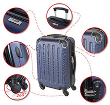 Carica l&#39;immagine nel visualizzatore di Gallery, CABIN GO MAX 5571 Valigia Trolley rigido in ABS grande MX5571, Bordeaux