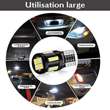 Carica l&#39;immagine nel visualizzatore di Gallery, Anpro 2020 Lampadina a T10 LED per Auto - W5W Led 6000K Luce Bianca Super...