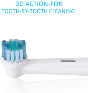 Testine Spazzolino Ricambio Compatibile Con Oral B - Adatto Spazzolino Elettrico Oral B Sensitive, Cross Action, Professional Care, Vitality, ecc - Di HSYTEK 8 Unità