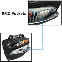 Carica l&#39;immagine nel visualizzatore di Gallery, KROSER Borsa del Portatile 15,6 Pollici a Tracolla per Laptop Nero Blu