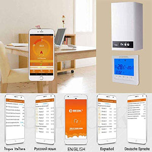 Beok Termostato Wifi, Confezione da 1 pz, Blue Backlight
