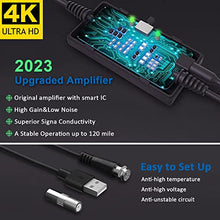 Carica l'immagine nel visualizzatore di Gallery, Antenna HDTV Interna, Antenna TV Digitale120 Miglia Gamma con Amplificatore Segnale per 4K 1080p VHF UHF DVB-T/DVB-T 2 Canali Gratuiti