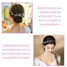 Carica l&#39;immagine nel visualizzatore di Gallery, INTVN Copricapo da sposa Fiori Perle Strass Fascia per Capelli Accessori per... - Ilgrandebazar