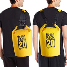 Carica l'immagine nel visualizzatore di Gallery, DINOKA Borsa impermeabile, Sacca impermeabile da 20L/30L, Kit 20L, Giallo