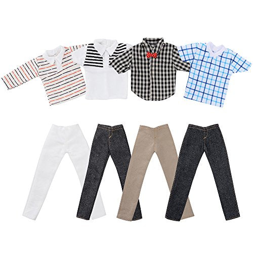 Asiv 4 Set Mini Moda Fatto a Mano Abbigliamento Casual Costume Manica 4pz - Ilgrandebazar