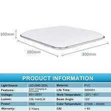 Carica l&#39;immagine nel visualizzatore di Gallery, Hengda 16W LED plafoniera a dimmerabile, 1440LM Lampada da 16w Dimmerabile