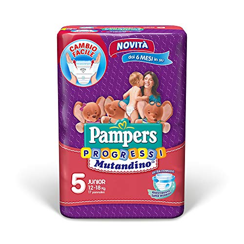 Pampers Progressi Mutandino Junior Taglia 5 (12-18kg) 17 Pannolini - Ilgrandebazar