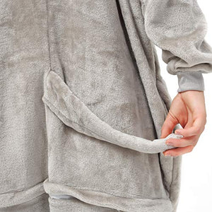 Katara 1744 Kigurumi Unisex Altezza corporea 165-175cm, Ippopotamo Grigio - Ilgrandebazar