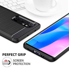 Carica l'immagine nel visualizzatore di Gallery, Peakally Cover Xiaomi Mi Note 10 Lite, Fibra di Carbonio Morbido TPU...