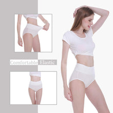 Carica l&#39;immagine nel visualizzatore di Gallery, FALARY Mutande Vita Alta Donna in Cotone, Pacco da 5