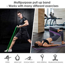 Carica l&#39;immagine nel visualizzatore di Gallery, INTEY Elastici Fitness - 4 Set di Bande Elastiche Resistenza, Resistenza...
