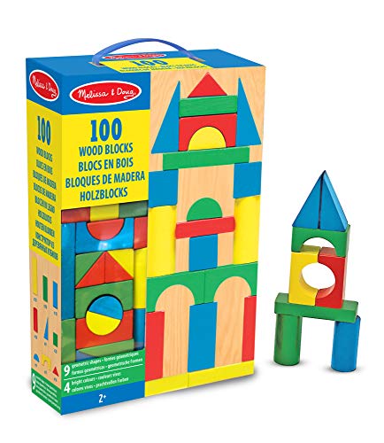 Melissa & Doug- Blocchi in Legno, Multicolore, 481 - Ilgrandebazar