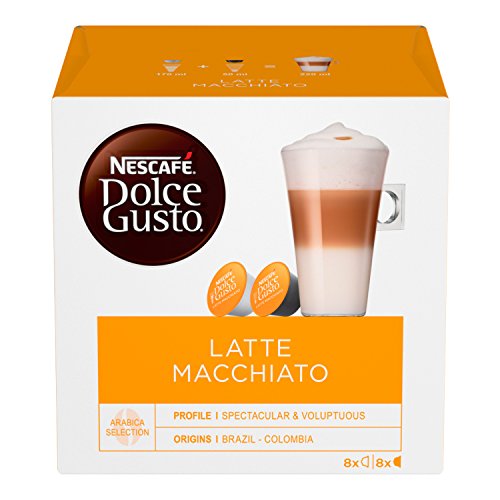 Nescafé Dolce Gusto Latte Macchiato, 6 Confezioni da 16 Capsule, 96 Capsule