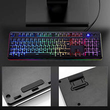 Carica l&#39;immagine nel visualizzatore di Gallery, EZONTEQ Tastiera Meccanica Gaming RGB PC, Semi-meccanica