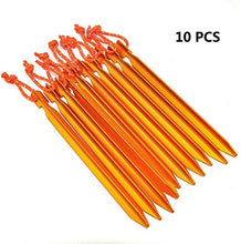 Carica l'immagine nel visualizzatore di Gallery, Yuanj 10 Kit di picchetti per Tende in Alluminio e funi Linee...