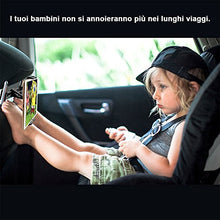 Carica l&#39;immagine nel visualizzatore di Gallery, Tryone Supporto Tablet Poggiatesta Auto, supporto per tablet sedile Nero