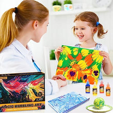 Carica l&#39;immagine nel visualizzatore di Gallery, Coodoo Vernice marmorizzante ad acqua per bambini, kit di artigianato per ragazze e ragazzi, per bambini dai 6 agli 8-12 anni