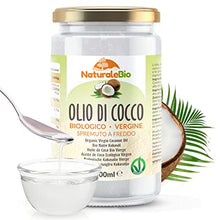 Carica l'immagine nel visualizzatore di Gallery, Olio di Cocco Biologico Vergine 1000 ml. Crudo e Spremuto a Freddo. Organico e Naturale. Bio Nativo e non Raffinato. Origine Sri Lanka. NATURALEBIO
