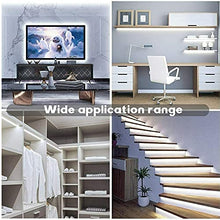 Carica l'immagine nel visualizzatore di Gallery, Arotelicht Striscia LED 24V Bianco Freddo 6000K 5M Strisce LED 300LEDs Luce 5050 senza adattatori Autoadesivo IP20 Illuminazione Interna per Cucina, Armadio, Decorazione della Stanza