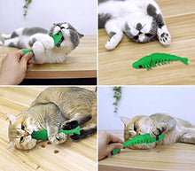 Carica l&#39;immagine nel visualizzatore di Gallery, MQIAN Gatto Spazzolino da Denti, Denti Masticare Giocattolo,Gatti la Pulizia...