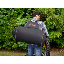 Carica l'immagine nel visualizzatore di Gallery, Black+Decker Beblv301 Soffiatore Elettrico, Trituratore, Aspiratore Foglie Capacità Di Raccolta 72 Litri, 3000 W, Nero Arancione, ‎64 x 39 x 44 cm; 6 Kg