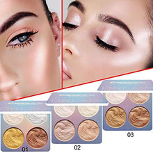 Carica l&#39;immagine nel visualizzatore di Gallery, Shimmer Highlighter Powder Palette,Tavolozza illuminante L&#39;evidenziatore A2 - Ilgrandebazar
