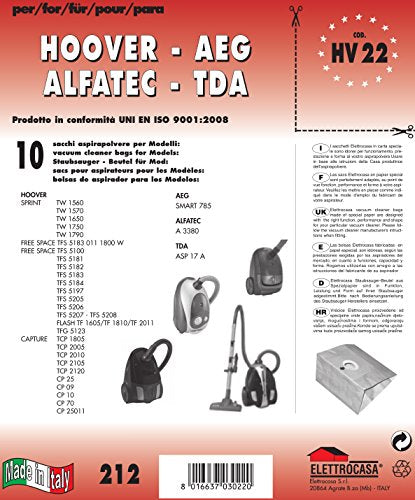 Elettrocasa HV 22 Sacchetto per la polvere