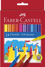 Carica l&#39;immagine nel visualizzatore di Gallery, Faber Castell 949288 Astuccio, Confezione da 24 Pennarelli 24 Pezzi - Ilgrandebazar