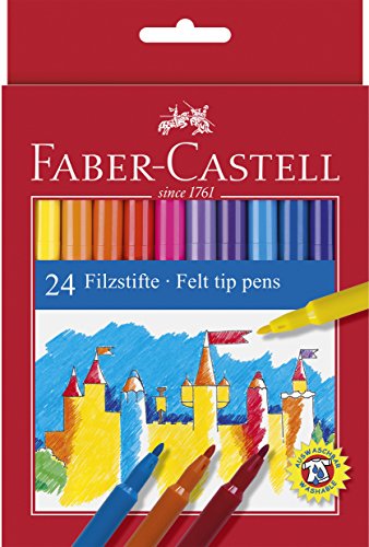 Faber Castell 949288 Astuccio, Confezione da 24 Pennarelli 24 Pezzi - Ilgrandebazar