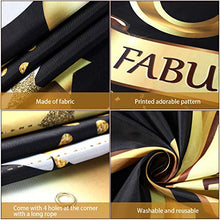 Carica l&#39;immagine nel visualizzatore di Gallery, 65esimo Compleanno Decorazione in Oro Nero, Grande Tessuto Fondale Nero...