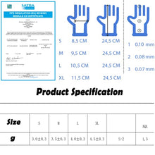Carica l&#39;immagine nel visualizzatore di Gallery, intco medical 100 guanti in Nitrile M senza polvere, senza lattice, ipoallergenici, certificati CE conforme alla norma EN455 guanti per alimenti guanti medici monouso