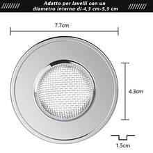 Carica l'immagine nel visualizzatore di Gallery, Anpro 2 Filtro Lavello Cucina in acciaio - Colino Acciaio Inox...