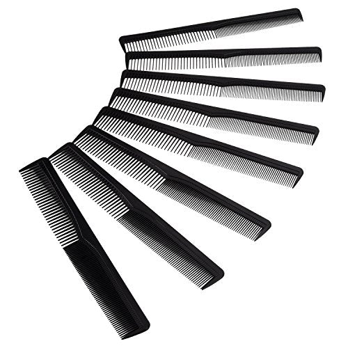 8 Pezzi Nero Plastica Pettini per Capelli, Doppia Testa da Taglio... - Ilgrandebazar