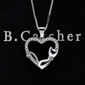 Collane del pendente delle donne di,B.Catcher collana d'argento gatto di... - Ilgrandebazar