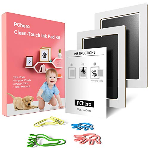 2PCs Impronta Senza Inchiostro, PChero Baby Clean Touch 2 pezzi neri